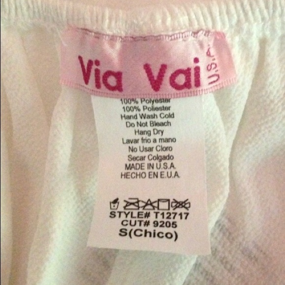 VIA VAI Romantic ivory chiffon off shoulder top - Picture 5 of 7